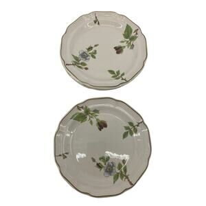 ONE vintage Sangostone Purple Blossom Rose Bread Dessert Plates Korea 7.5 Spring